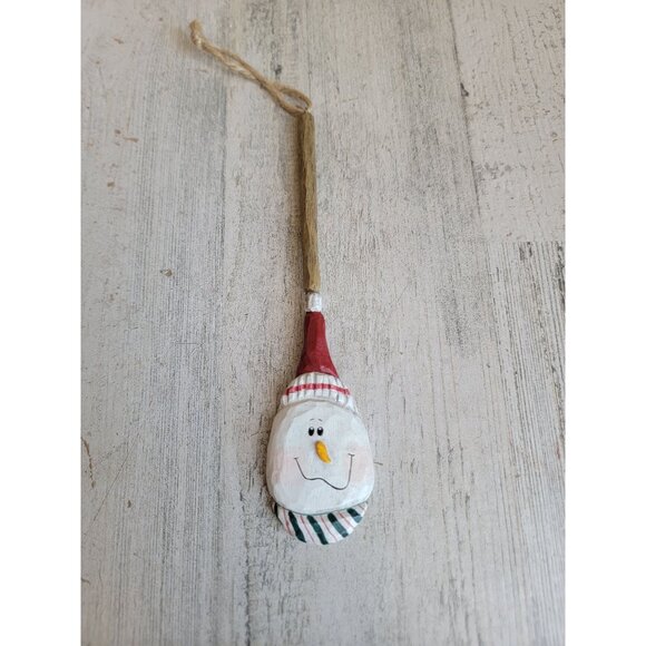 Eddie Walker snowman kitchen spoon ornament Xmas - Picture 2 of 5